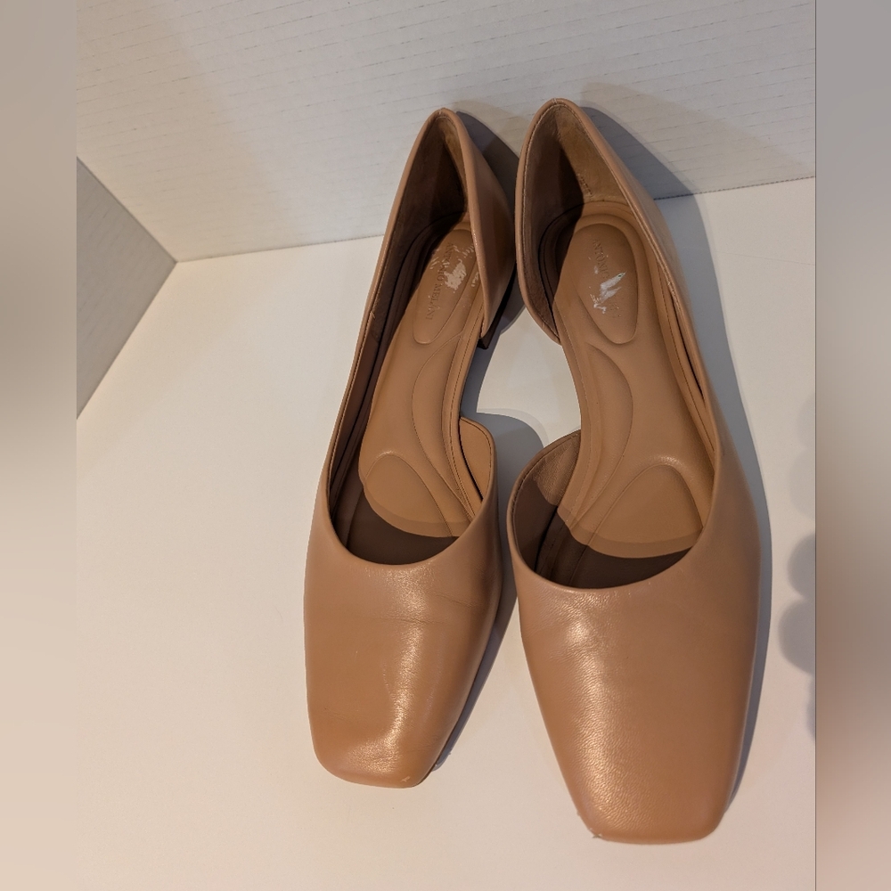 Antonio Melani Tan Flats Leather Sz. 7 1/2 - Picture 5 of 12